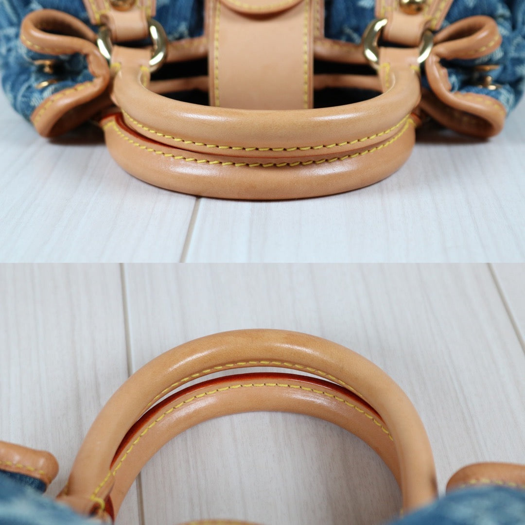 Rank A｜  LV Monogram Denim Hand Bag   ｜S24050901