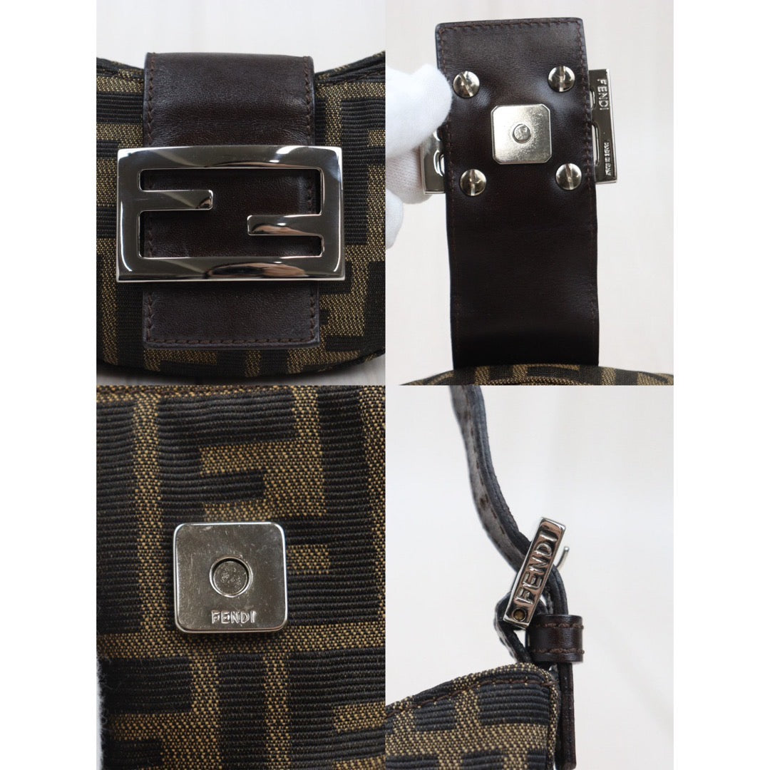 Rank A ｜ FENDI Zucca Mini Croissant Pouch ｜24040814