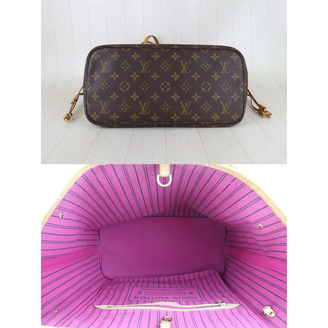 Include Entrupy Certificate of Authenticity｜Good ( Rank AB)｜Louis Vuitton Monogram Neverful MM ShoulderBag With Pouch｜S26053005