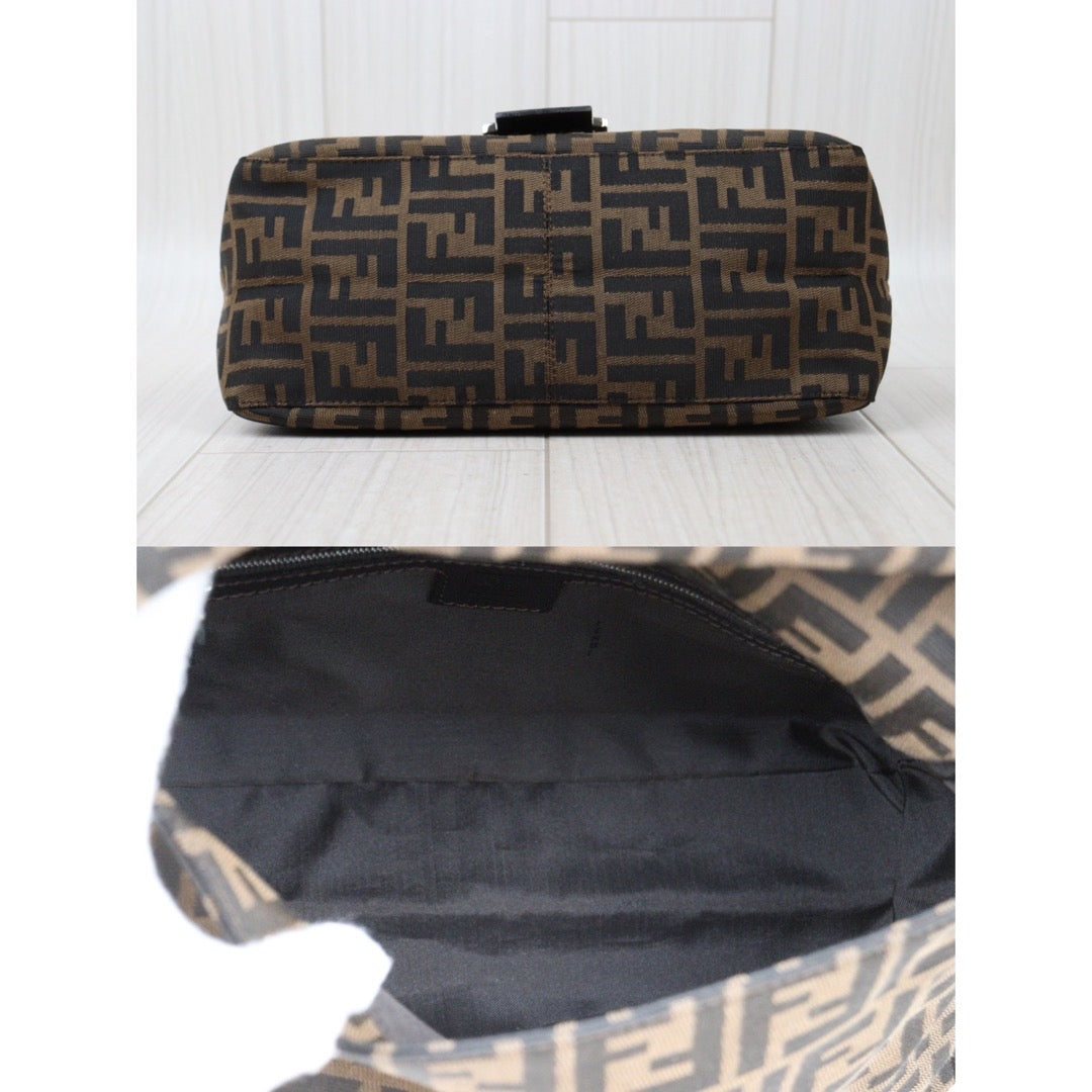 Rank A｜ FENDI Zucca Mamma Baguette Shoulder Bag ｜Q24051616