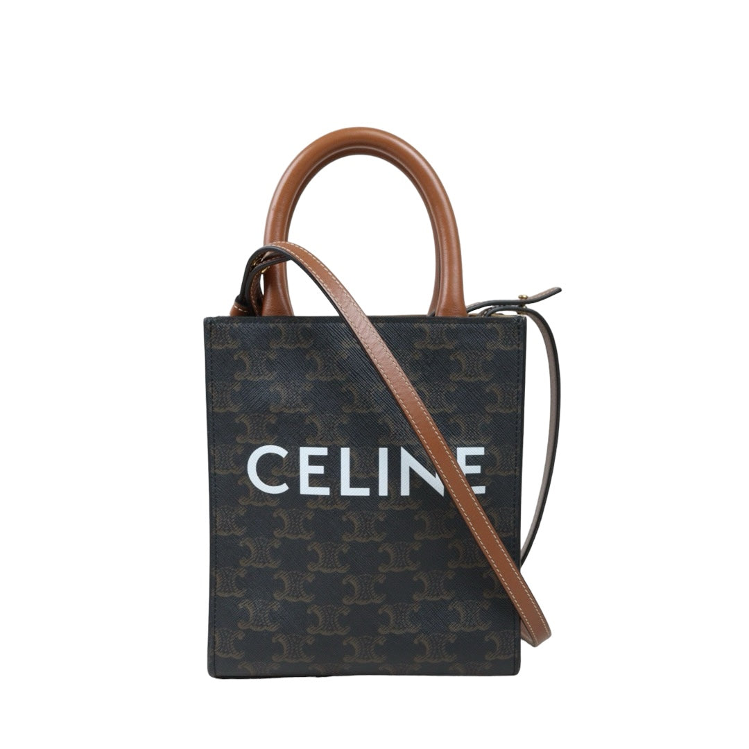 Very Good ( Rank A) ｜ CELINE Macadam MINI Tote Bag Shoulder Bag ｜S24071426