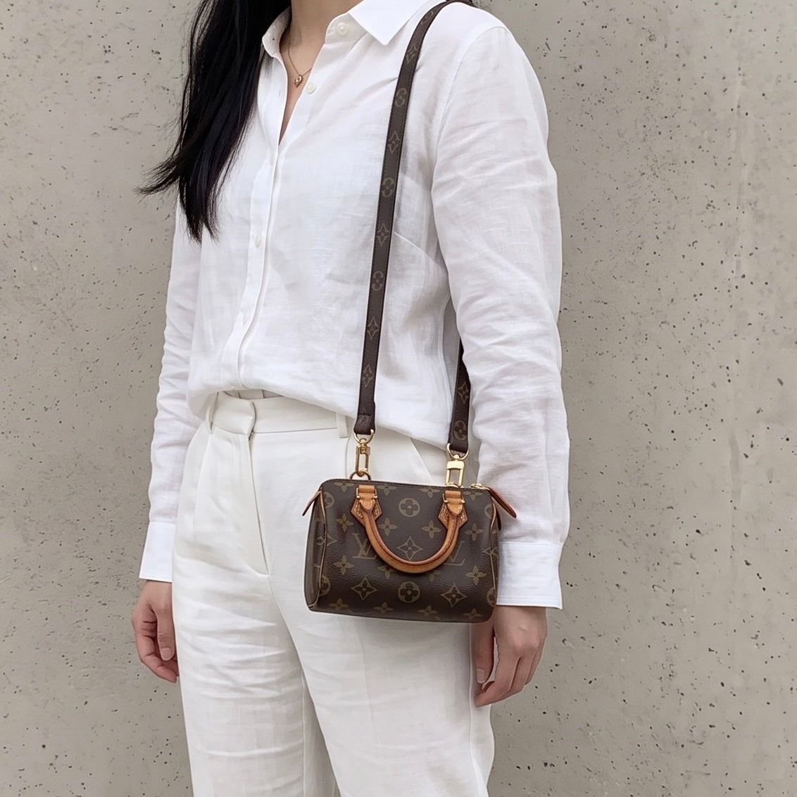 Include Entrupy Certificate of Authenticity｜Good ( Rank AB) ｜ Louis Vuitton Monogram Mini Speedy  Hand Bag With Shoulder Strap｜26090704