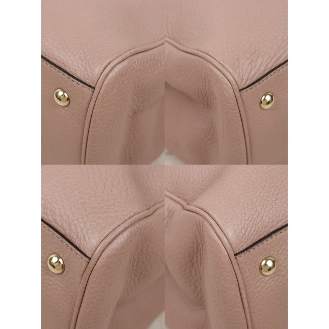 Very Good ( Rank A) ｜  GUCCI Bamboo Calf Leather Pink Tote Bag ｜W25102114