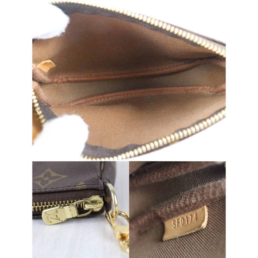Include Entrupy Certificate of Authenticity｜Very Good ( Rank A) ｜ Louis Vuitton Monogram Mini Pochette Accessoire｜X26051711