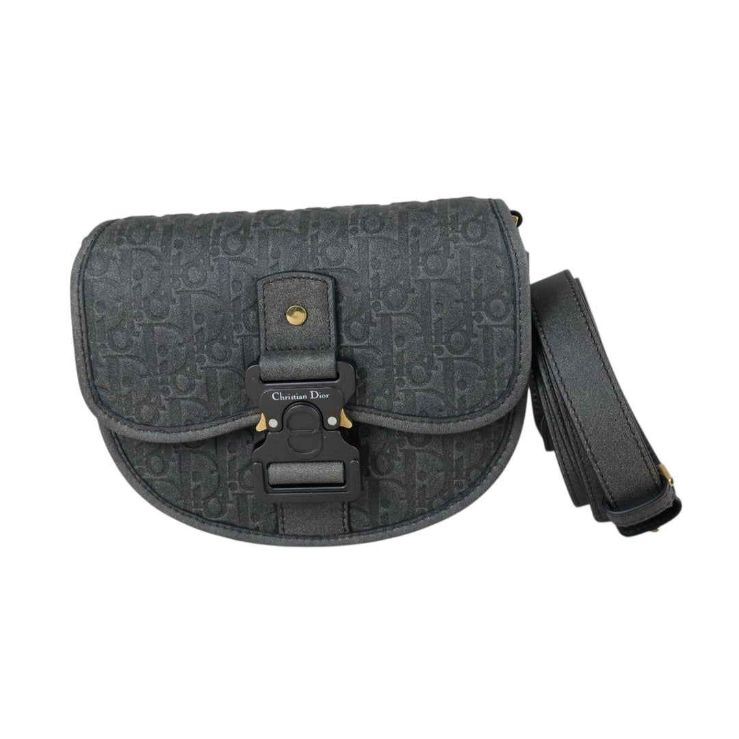 Include Entrupy Certificate of Authenticity｜Very Good ( Rank A) ｜Dior Trotter Mini Gallop Shoulder Bag Grey｜S26031506
