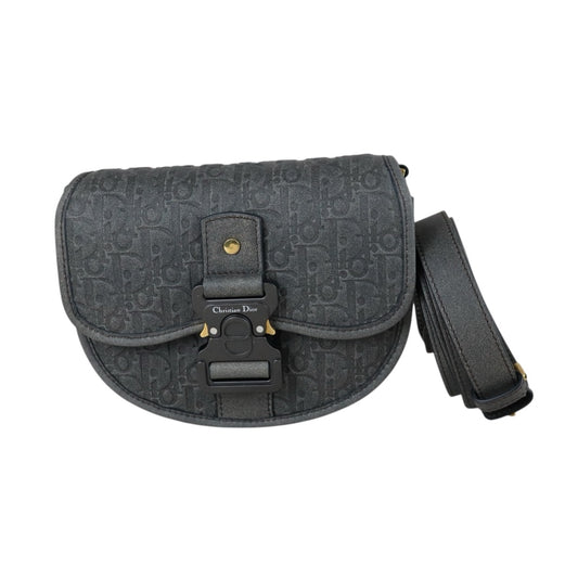 Include Entrupy Certificate of Authenticity｜Very Good ( Rank A) ｜Dior Trotter Mini Gallop Shoulder Bag Grey｜S26031506