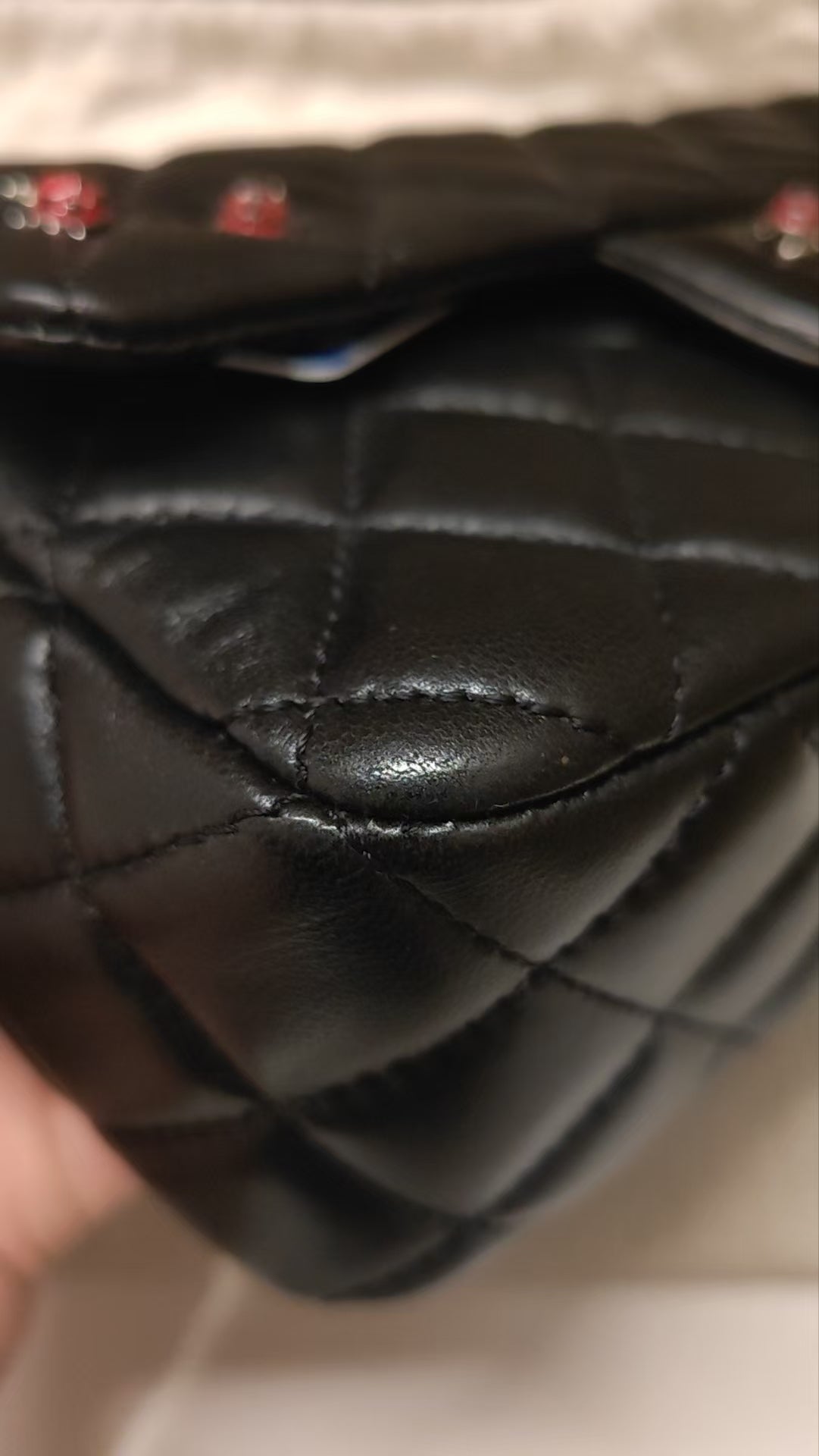 CHANEL Matrasse Single Flap 20 Shoulder Bag ladybug