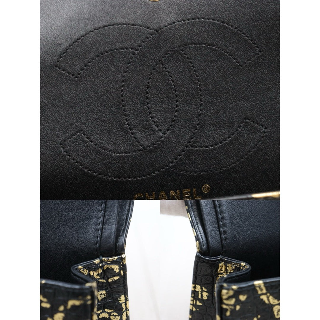 Good ( Rank AB)｜ CHANEL 2.55 Double Flap Graffiti Crocodile Pattern Matelasse Chain Shoulder Bag Limited edition  Made in 2019-2020Year｜Y25110425