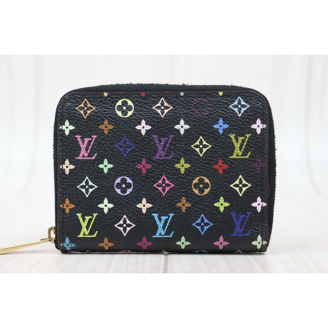 Very Good ( Rank A)｜ LV Monogram Multicolor Wallet Black ｜25022010