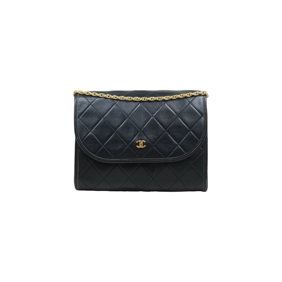Very Good ( Rank A)｜ CHANEL Mini Coco Mark  Lambskin Matrasse Chain Shoulder Bag ｜25120617