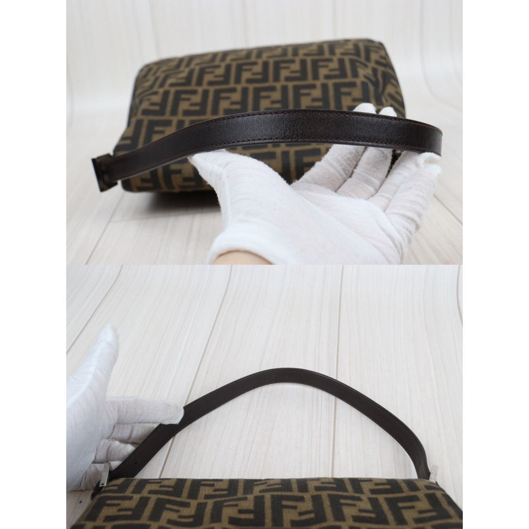 Rank A｜ FENDI Zucca Mamma Baguette Shoulder Bag ｜24030727
