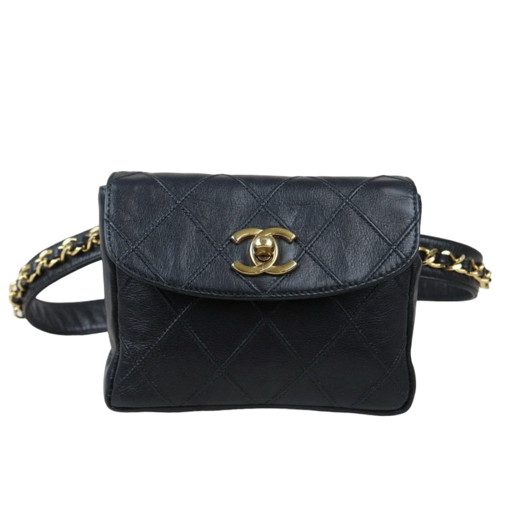 Rank AB ｜ CHANEL  Matrasse Lambskin Waist Bag ｜24071903