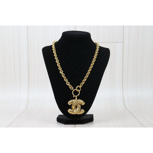 Very Good ( Rank A) ｜  CHANEL Vintage Coco Mark Gold Necklace ｜24112105