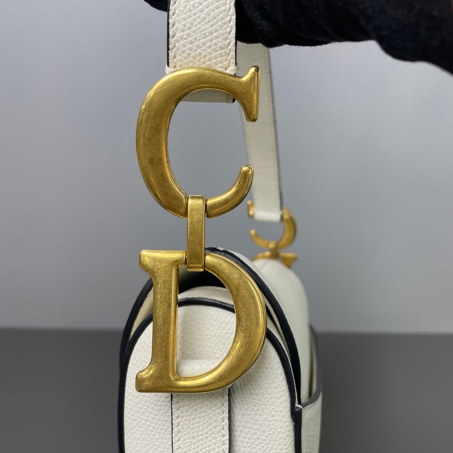 Very Good ( Rank A)｜Dior  Saddle Shoulder Bag Medium White