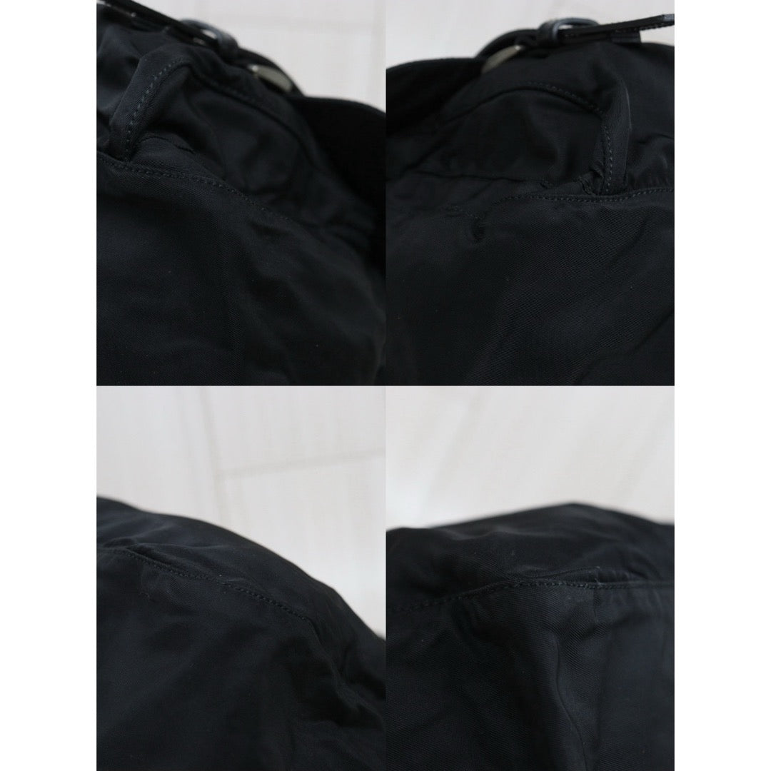 Good ( Rank AB) ｜Prada  Nylon ShoulderBag MM Black Silver Hardware｜25090804