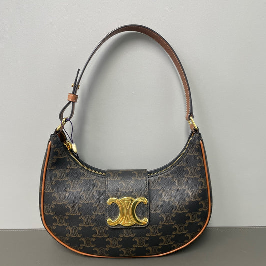 Include Entrupy Certificate of Authenticity｜Very Good ( Rank A)｜ CELINE AVA Macadam Triomphe  Shoulder Bag