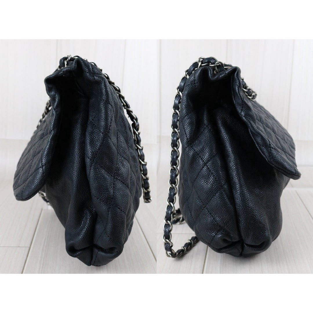 Include Entrupy Certificate of Authenticity｜Good ( Rank AB)｜ CHANEL Caviar Skin Matrasse Chain  Shoulder Bag Black Made In 2010- 2011Year｜S26052506