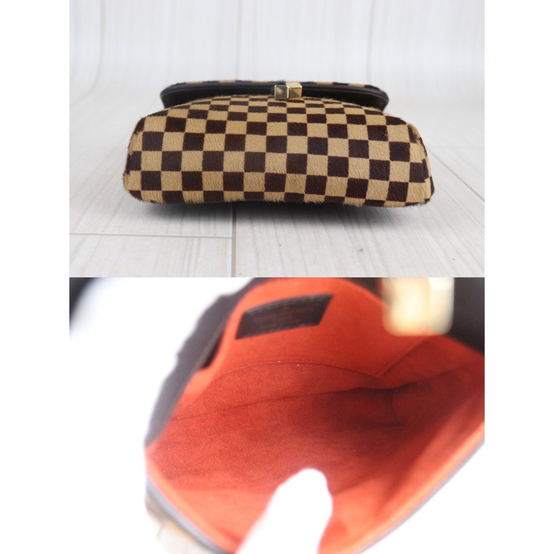 Rank A ｜ LV Gazelle Damier Sauvage Halaco Shoulder Bag Brown ｜23090907