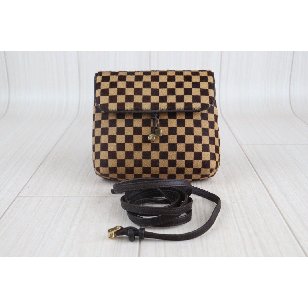 Rank A ｜ LV Gazelle Damier Sauvage Halaco Shoulder Bag Brown ｜23090907