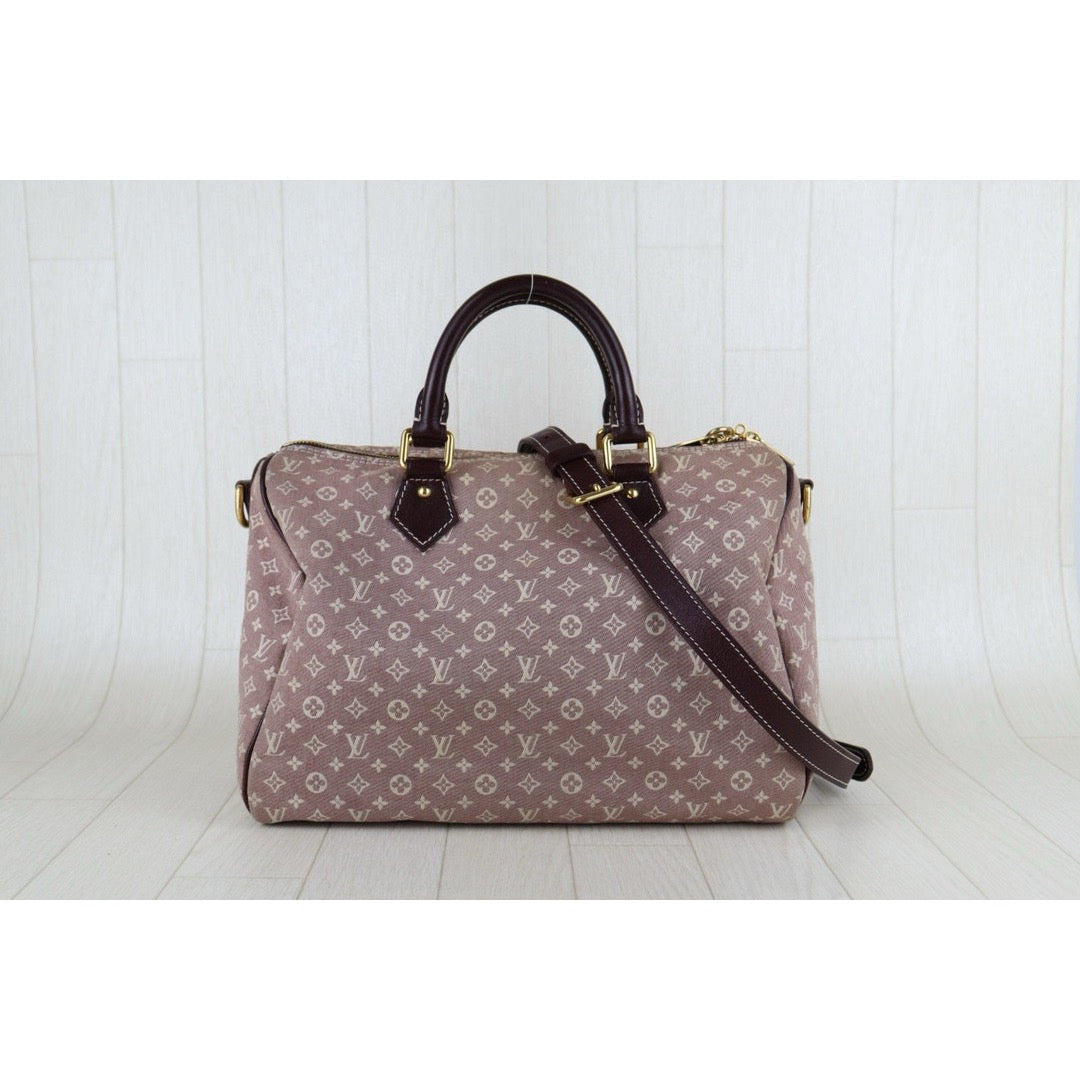 Fair ( Rank B) ｜ LV Monogram Denim Speedy 30 Hand Bag With Shoulder Strap｜S24121009