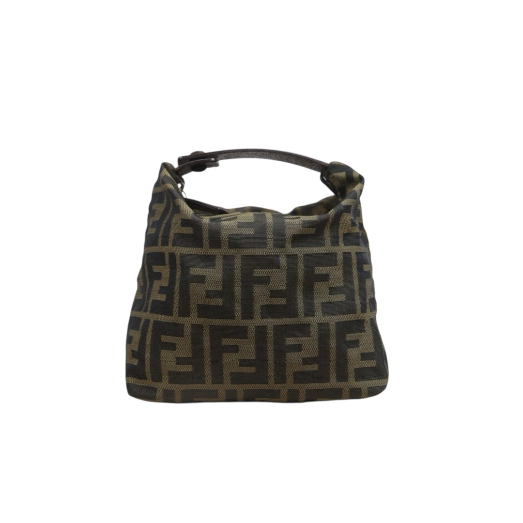 Include Entrupy Certificate of Authenticity｜Very Good ( Rank A)｜ FENDI Zucca Mamma Mini Hand Bag ｜26091804