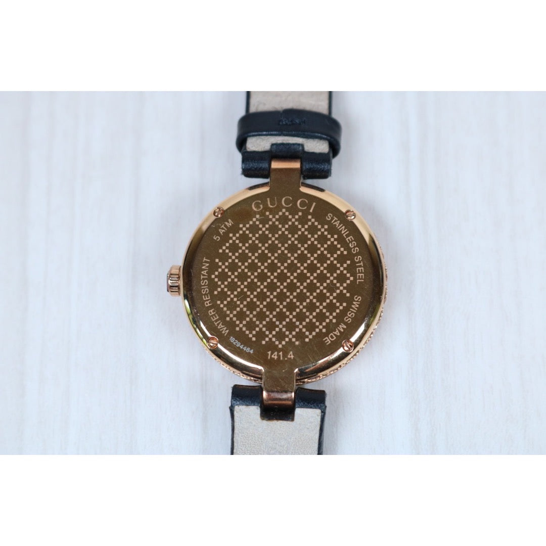 Rank A ｜ GUCCI  Leather Chain Watch Black｜S24053001