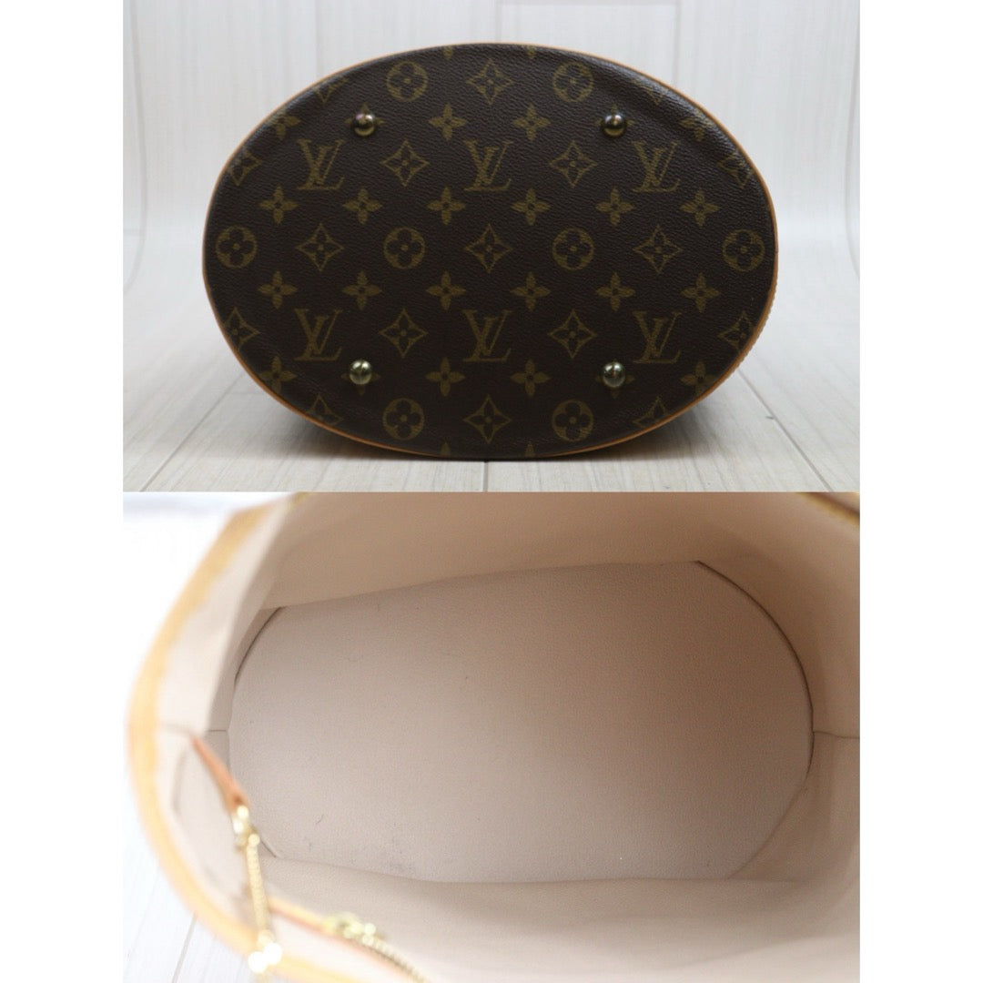 Include Entrupy Certificate of Authenticity｜Very Good ( Rank A)｜ Louis Vuitton  Monogram Petit Bucket GM Tote Bag With Pouch｜26070314