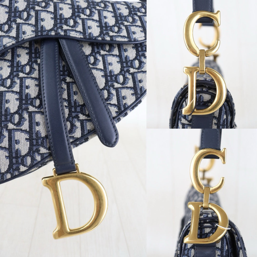 Include Entrupy Certificate of Authenticity｜Very Good ( Rank A)｜Dior Trotter Montaige  Oblique Saddle Shoulder Bag ｜Z26092905