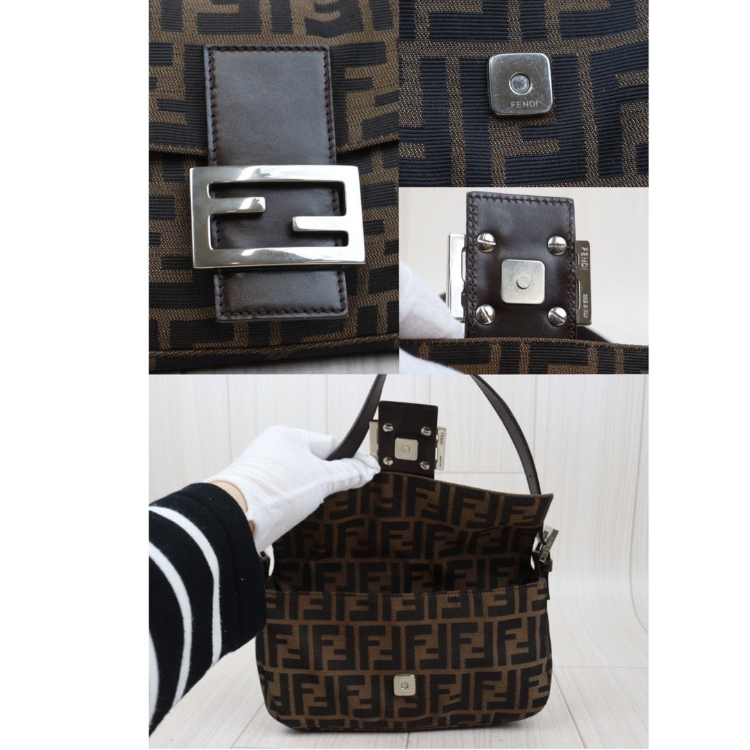 Rank AB ｜ FENDI Zucca Mamma Baguette Shoulder Bag｜24032619