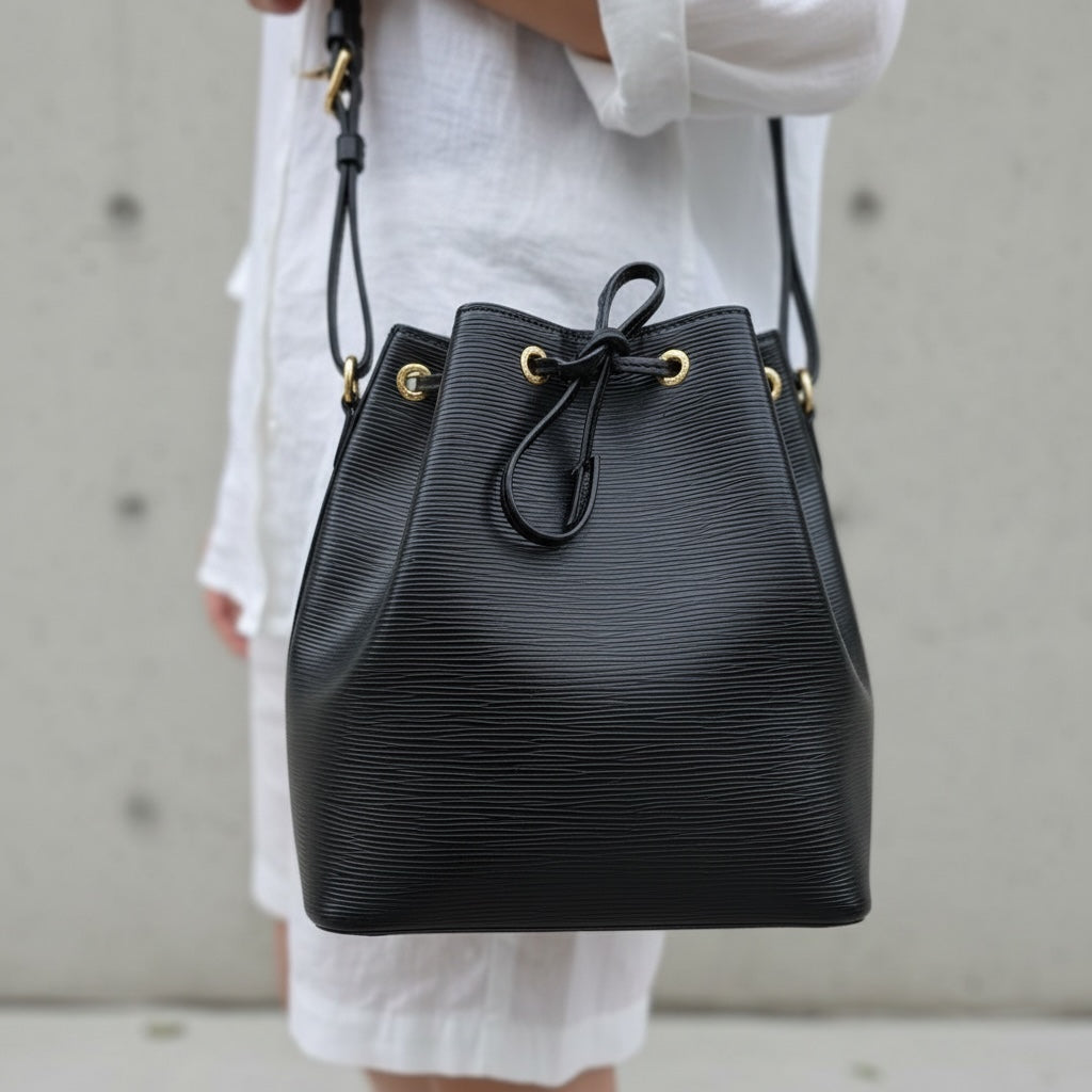 Include Entrupy Certificate of Authenticity｜Very Good ( Rank A) ｜ Louis Vuitton Epi Noe Shoulder Bag Black｜26050702
