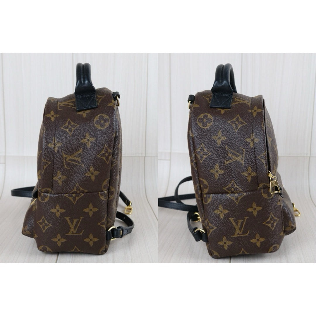 Include Entrupy Certificate of Authenticity｜Very Good ( Rank A)｜  Louis Vuitton Monogram Coated Canvas Mini Palm Springs Backpack ｜S26080601