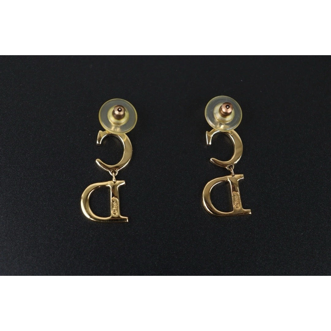 Very Good ( Rank A)｜ Dior CD Earring Gold Plated｜24101001