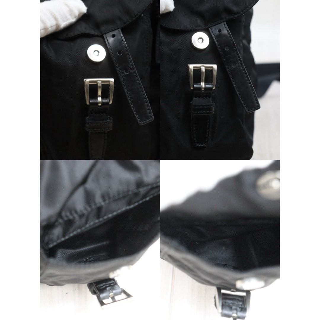 Include Entrupy Certificate of Authenticity｜Good ( Rank AB)｜Prada Nylon Backpack Small  Black｜26042105