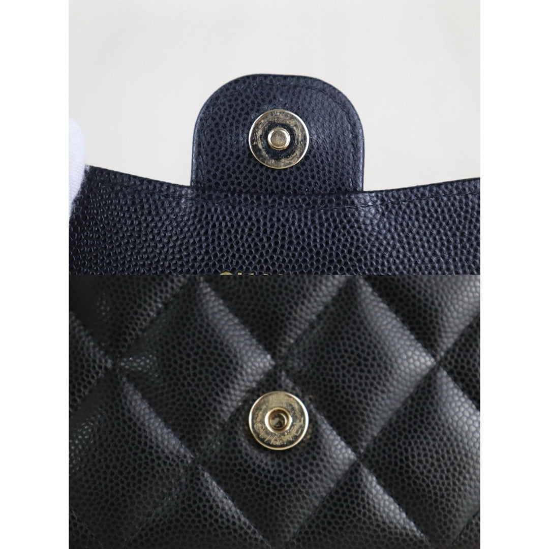 Include Entrupy Certificate of Authenticity｜Very Good（Rank A）｜CHANEL Caviar Skin Matrasse Chain Mini Shoulder Bag Made In 2021-2022Year｜S26072508