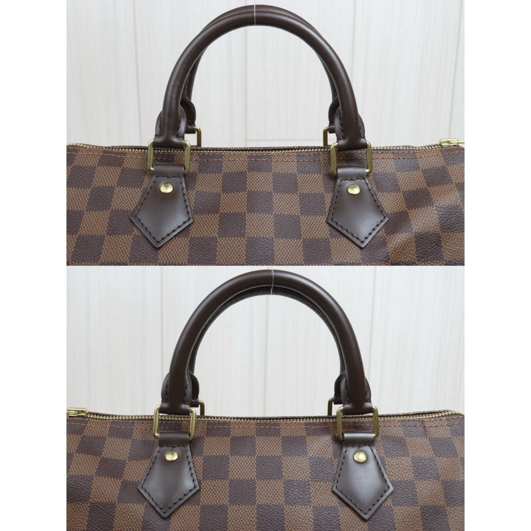 Include Entrupy Certificate of Authenticity｜Very Good ( Rank A) ｜ Louis Vuitton Damier Speedy 30 Hand Bag ｜S26080612
