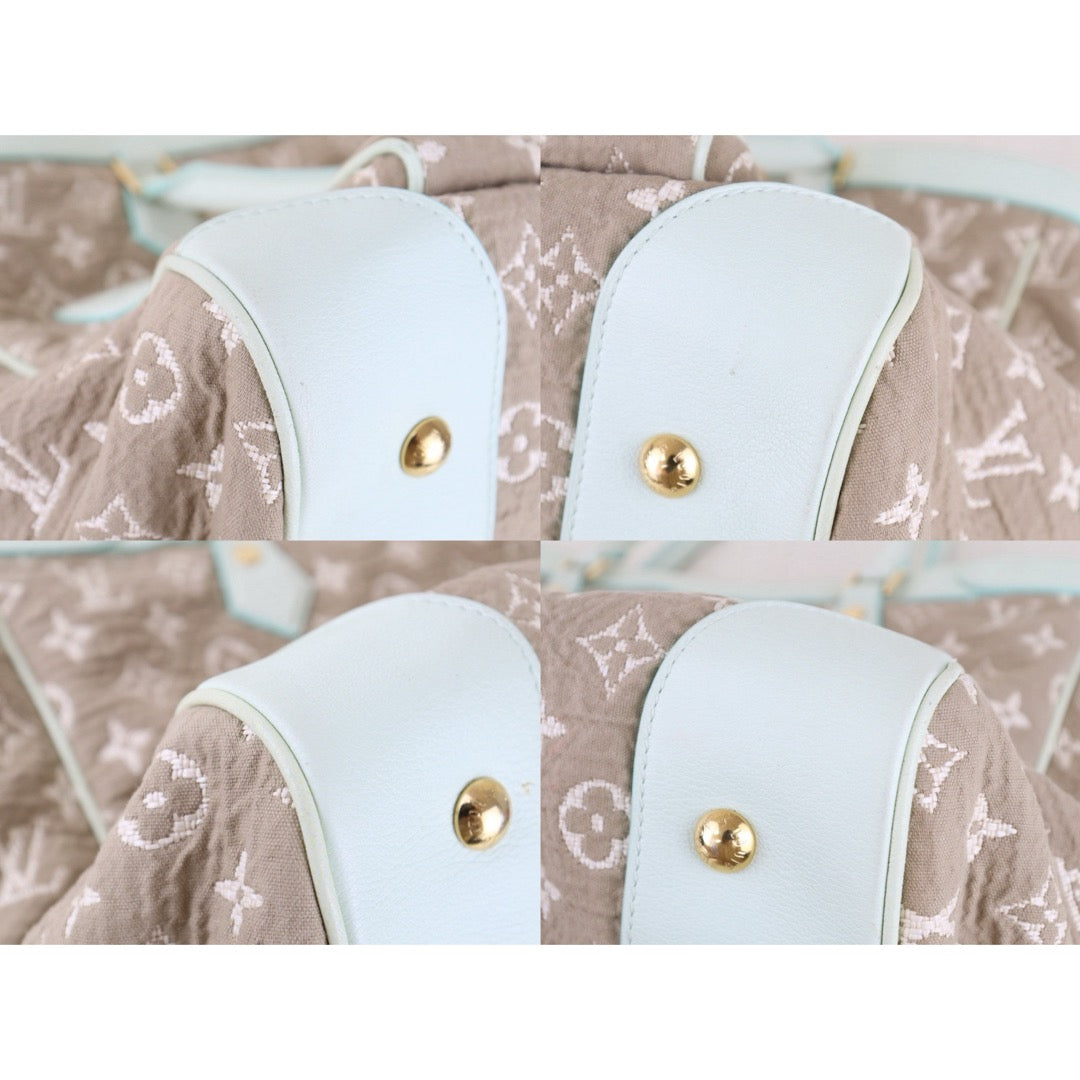 Good ( Rank AB) ｜ LV Monogram Denim  Brown Hand Bag ｜S25091505