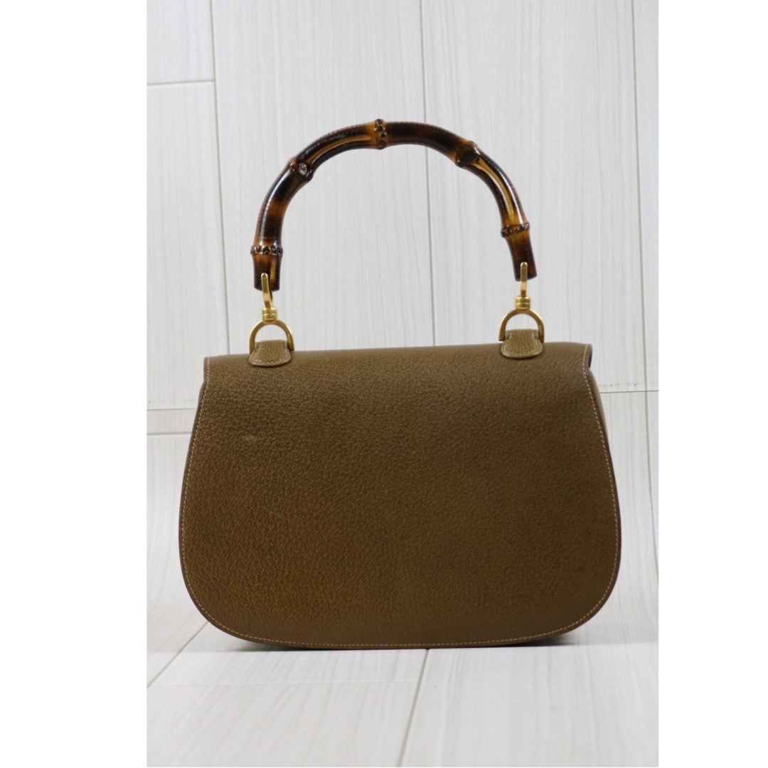 Very Good ( Rank A) ｜ GUCCI Vintage Bamboo Hand Bag With Shoulder strap ｜S24040203