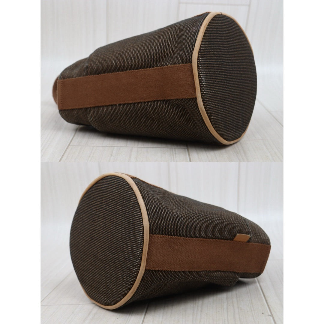 Good ( Rank AB)｜ Hermes Saxo Vintage Canvas Basket Brown PM｜V25102103