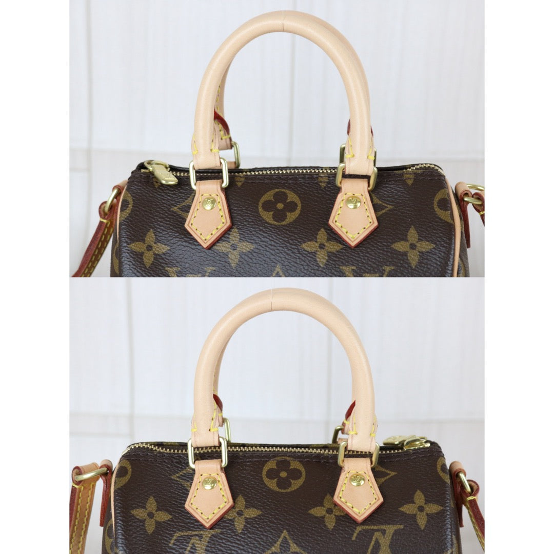 Excellent（Rank SA）｜LV Monogram Nano Speedy Handbag Shoulder Bag｜X25120407
