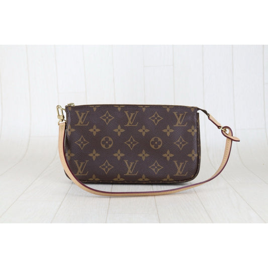 Include Entrupy Certificate of Authenticity｜Very Good ( Rank A)｜Louis Vuitton Monogram Pochette Accessoires Current Model｜S25051203