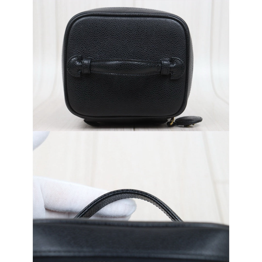 Very Good ( Rank A) ｜Full Set CHANEL Caviar Skin Vanity Handbag  Made In 1994～1996Year ｜25112603