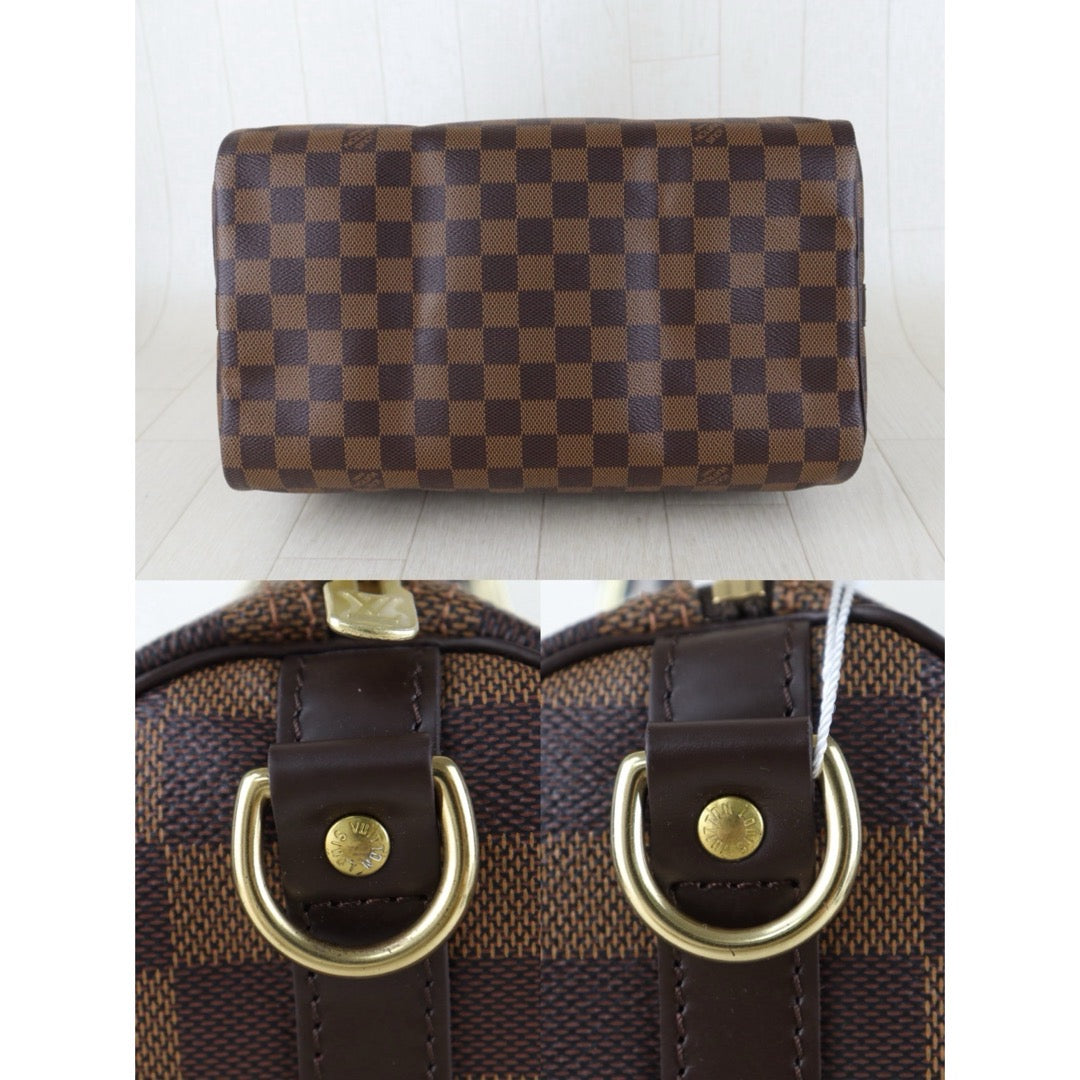 Include Entrupy Certificate of Authenticity｜Very Good ( Rank A) ｜ Louis Vuitton Damier Speedy 30 Hand Bag With Shoulder Strap｜S26072542