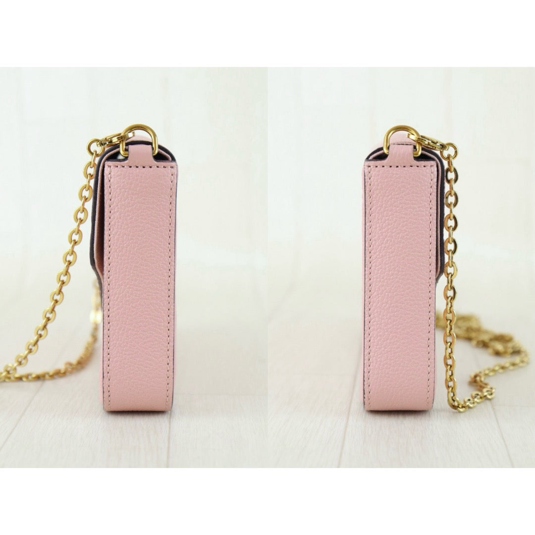 Very Good ( Rank A)｜LV Monogram Empreinte Pochette Felicie Shoulder Bag Pink｜S25103009
