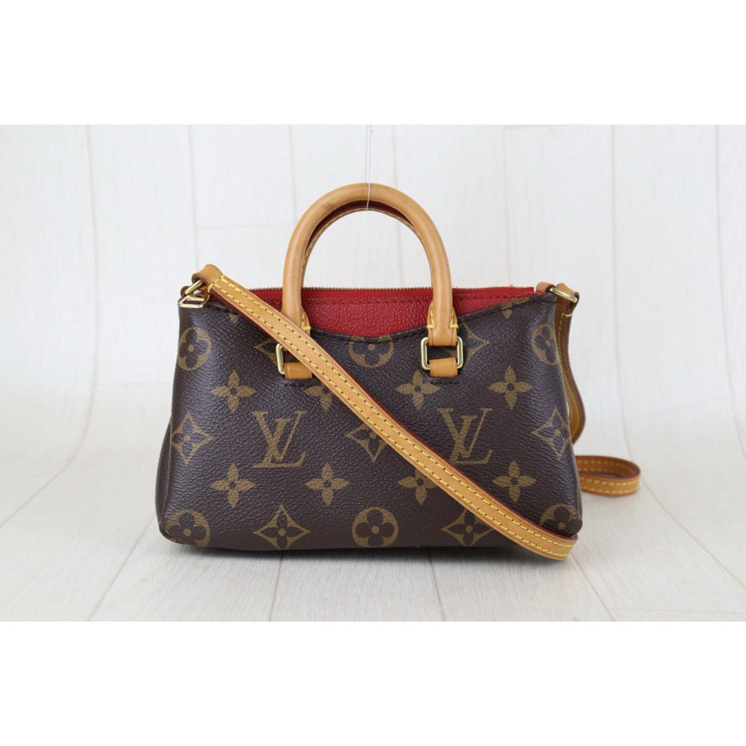 Good ( Rank AB)｜LV Monogram Pallas Nano Handbag With Shoulder Bag｜S25091007