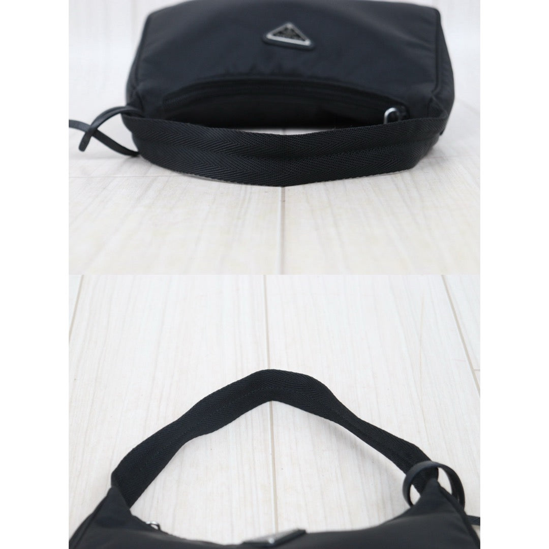 Very Good ( Rank A) ｜ PRADA Re-Edition 2000 HOBO HandBag Black｜S25071017