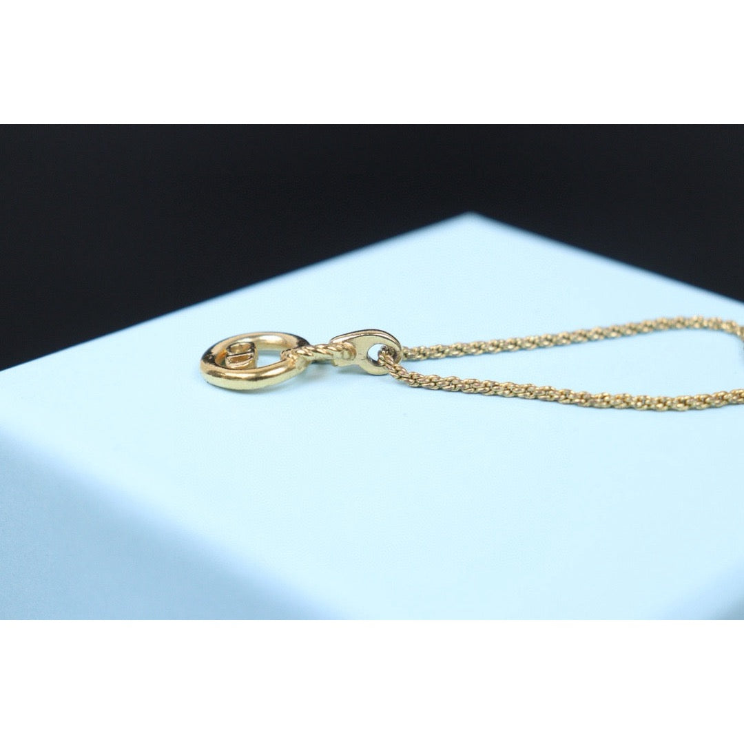 Good ( Rank AB)｜ Dior CD Necklace Gold Plated ｜V24110751