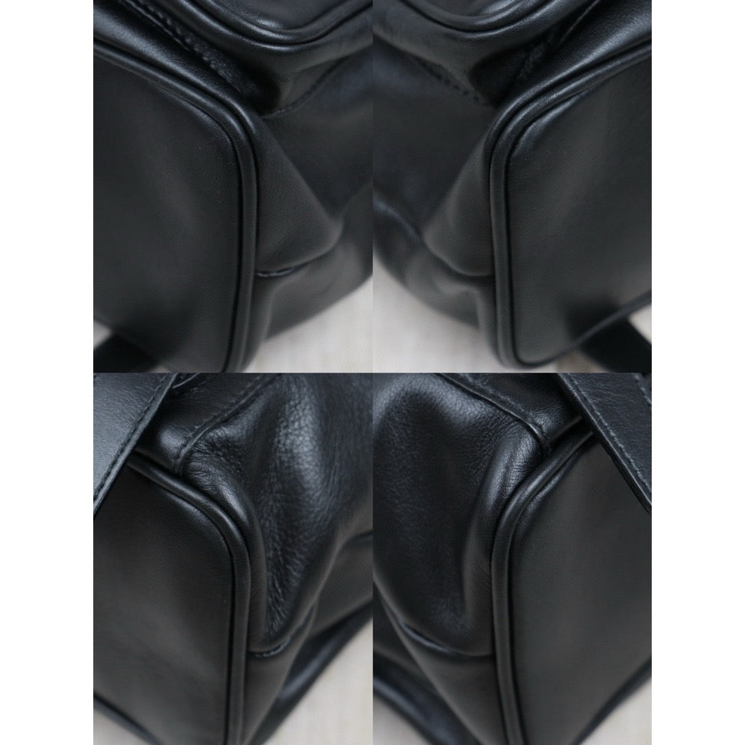 Very Good ( Rank A) ｜GUCCI Bamboo Leather GM Backpack Black｜25042120