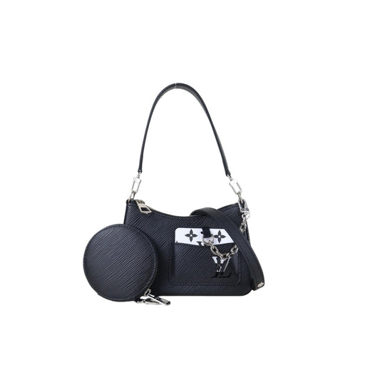 Include Entrupy Certificate of Authenticity｜Very Good ( Rank A)｜  Louis Vuitton Epi  Marellini Black ShoulderBag IC Chips Model｜S26051509