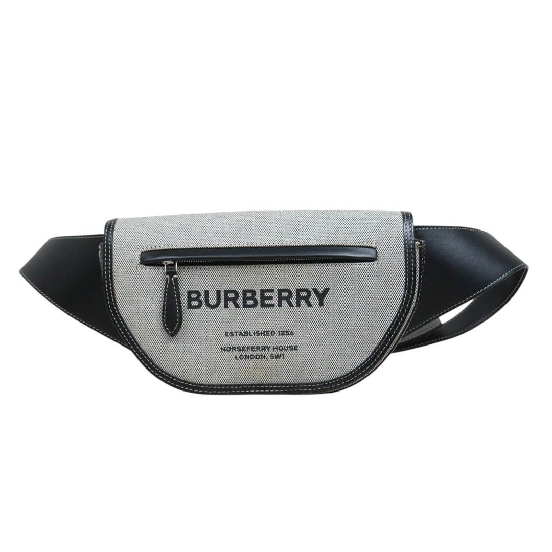Include Entrupy Certificate of Authenticity｜Good ( Rank AB)｜Burberry  Canvas Bonded Waist Bag ｜W26061001
