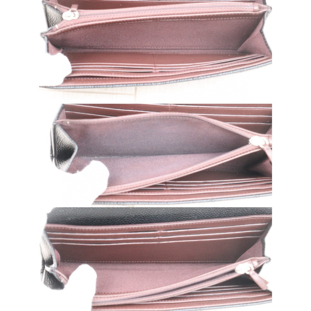 Good ( Rank AB)｜CHANEL Caviar Skin Black Long Wallet Made In 2019 Year｜V24112606